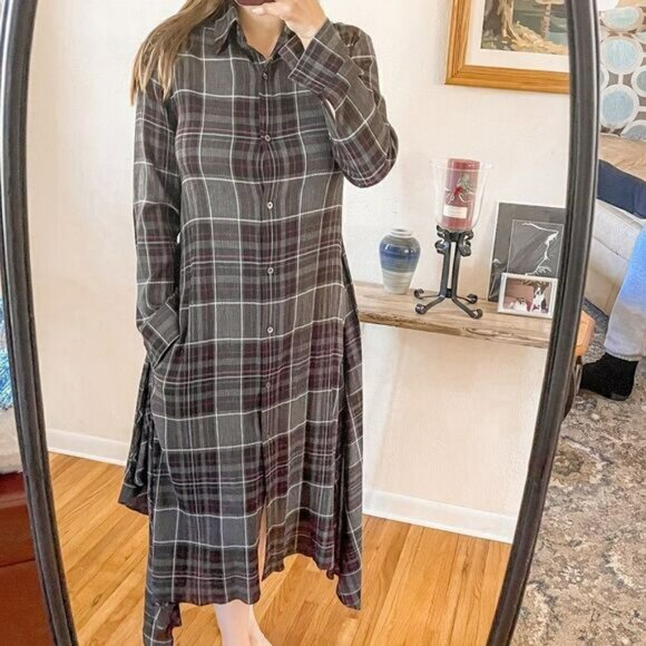 Public School New York Plaid Midi Dress - Picture 10 of 10